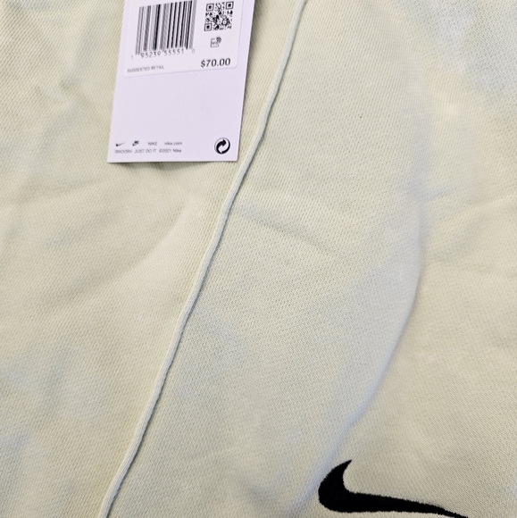 Nike Womens Essential Washed Lime Sportswear Collection Fleece Jogger Sweatpant - Picture 3 of 5